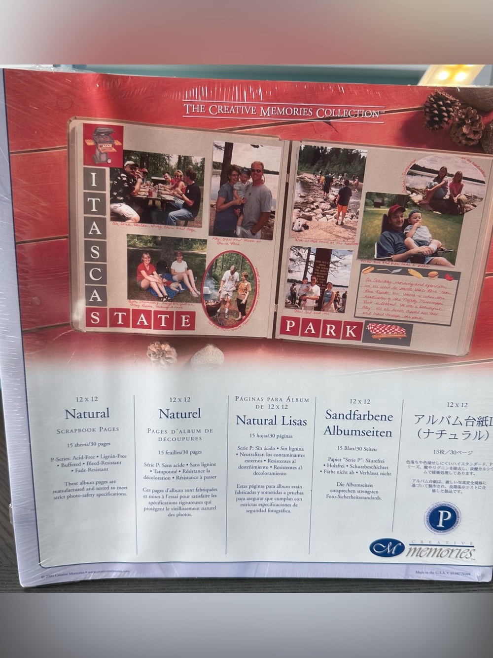 Creative Memories Natural Colored Scrapbook Pages